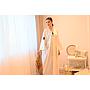 PF Embroidered Linen Abaya/Bisht (WHITE)