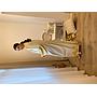 PF Embroidered Linen Abaya/Bisht (White & Golden)